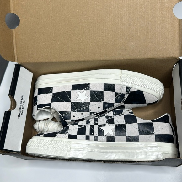 Converse OneStar Ox Checked Black and White shoes, sneakers. New in box. - Picture 3 of 7